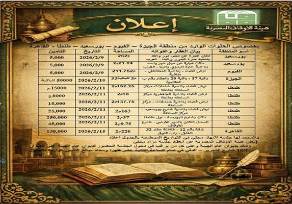 خلوات للمزاد المحلي